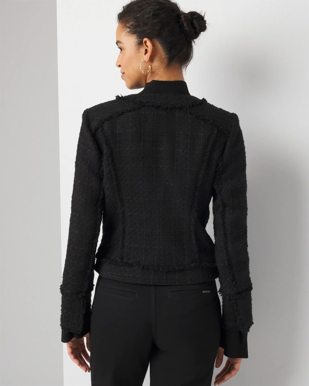 Cutaway Tweed Jacket White House Black Market